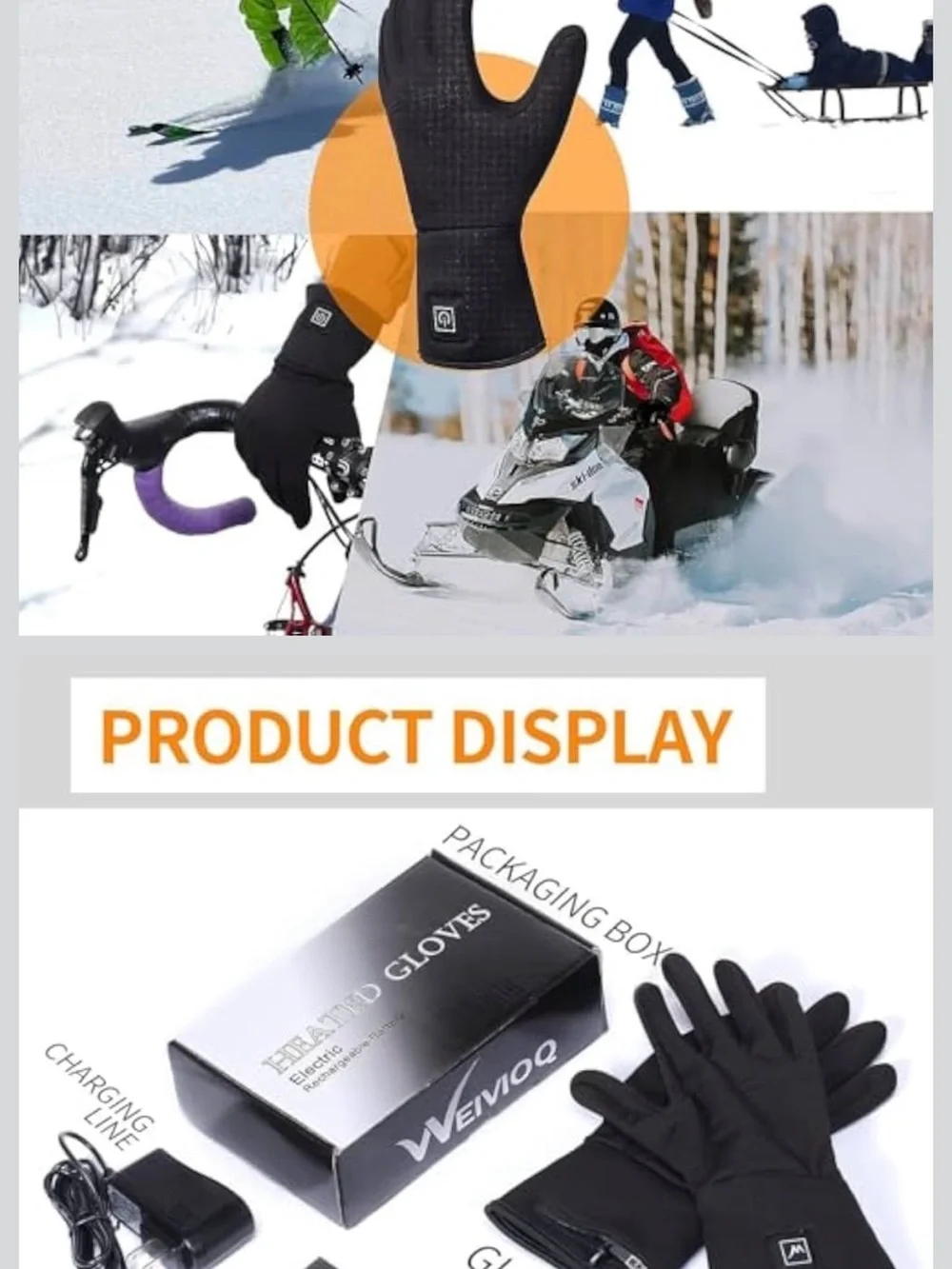 Heated Glove for Men Women, Rechargeable Battery Electric Arthritis Raynaud